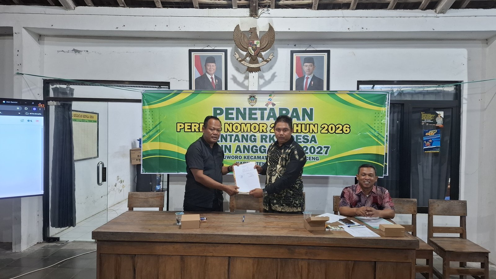 PENETAPAN RENCANA KERJA PEMERINTAH (RKP) DESA TAHUN ANGGARAN 2027